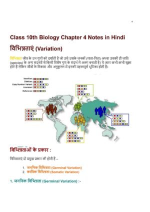 Class 10th Biology Chapter 4 Notes in Hindi