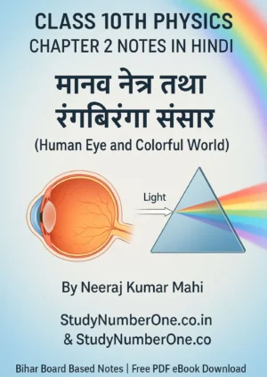 Class 10th Physics Chapter 2 Notes in Hindi PDF