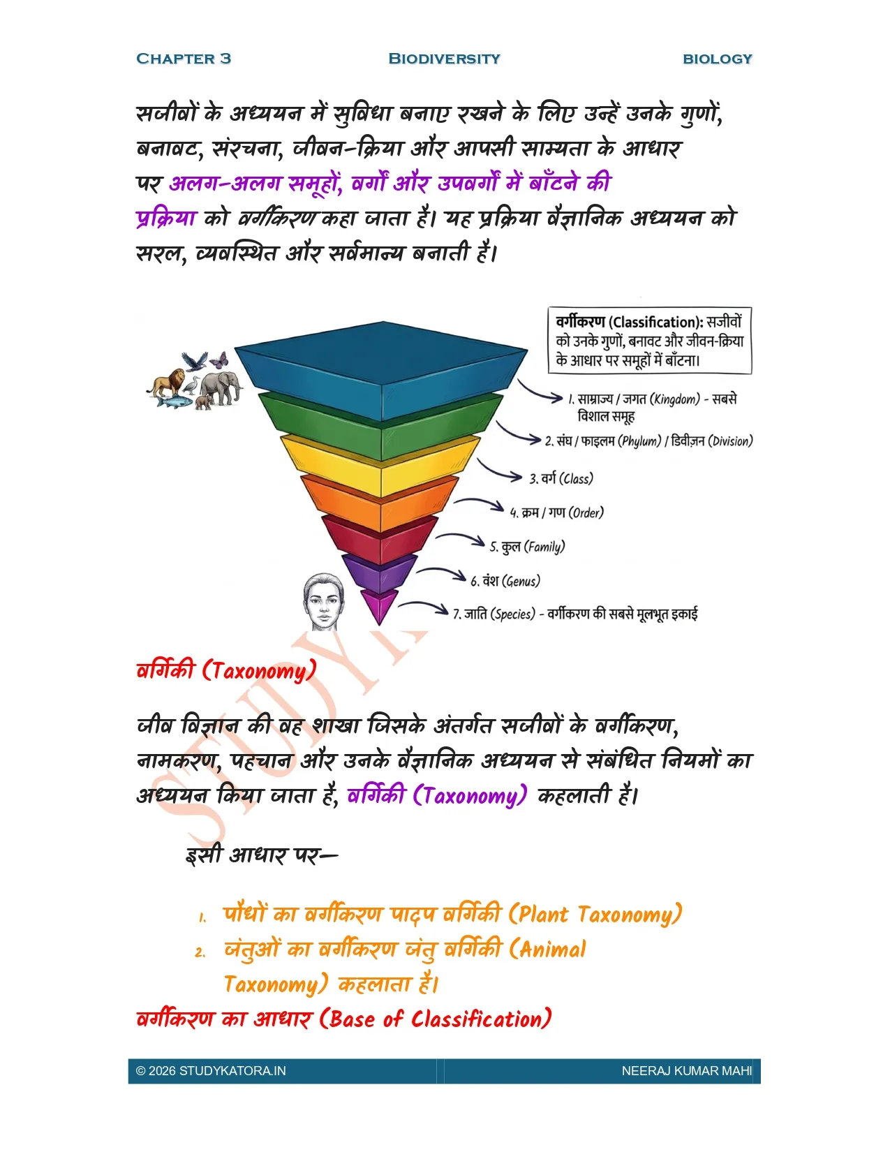 Class 9 Biology Chapter 3 Notes